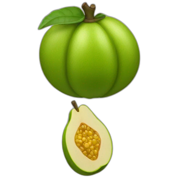 guayaba amarilla emoji