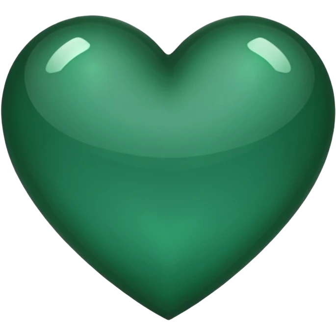 dark green heart emoji with sharp edges  emoji