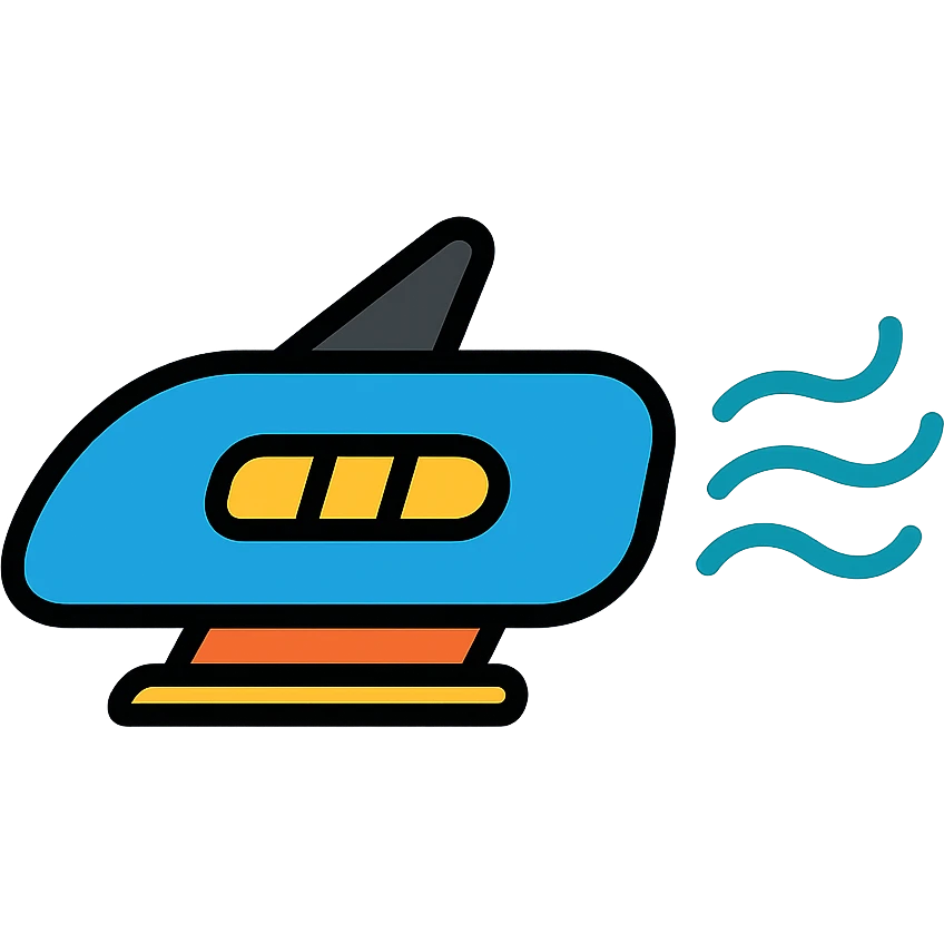 modern car diffuser in action with air or motion lines icon emoji