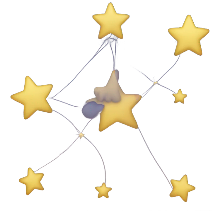 three stars connected emoji