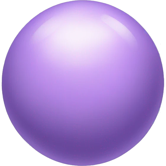 lilac-colored orb sphere emoji