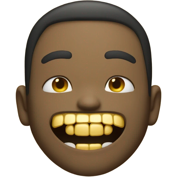 Man with gold teeth  emoji