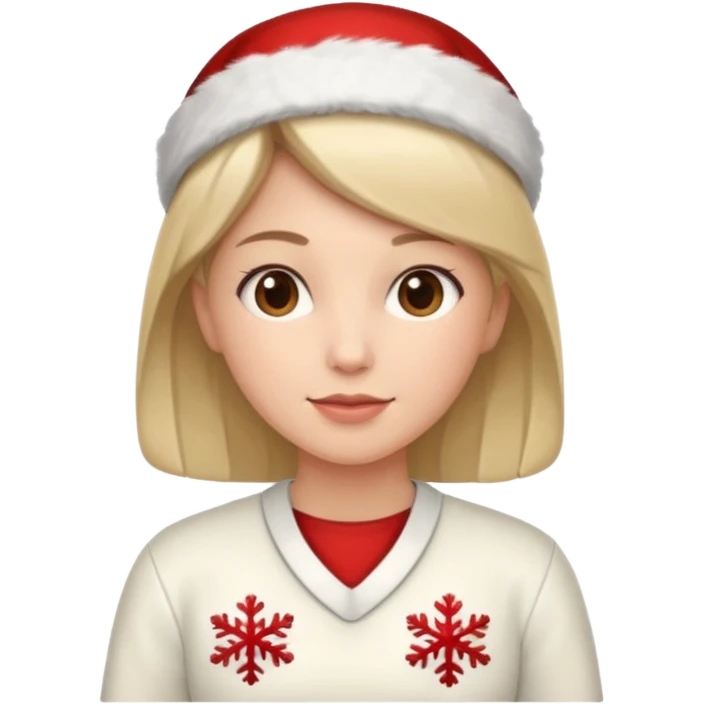 nurse wearing a christmas pullover emoji