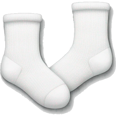 broken white cute socks  emoji