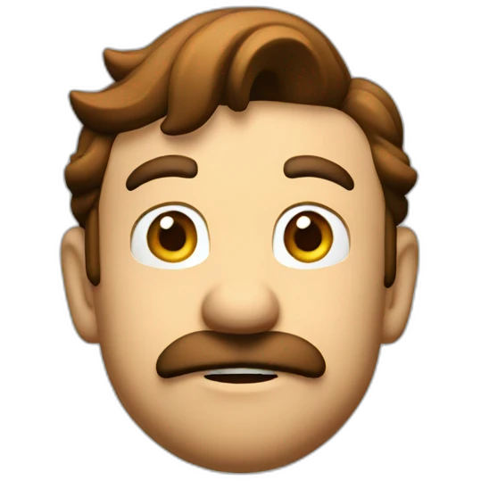 Wondering Mario emoji