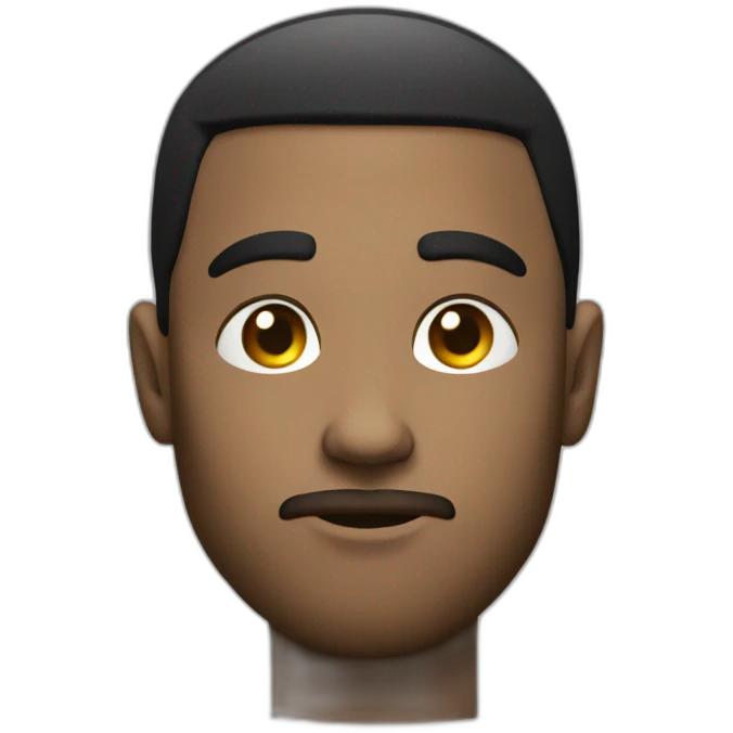 Serious face dj guy emoji