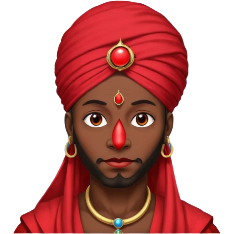 Pero solo con el planeta Saturno 🪐, un moro con turbante 👳🏾‍♂️ y la cara del diablo roja esta 👹 emoji