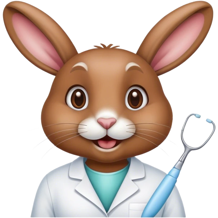 rabbit in dentist  emoji
