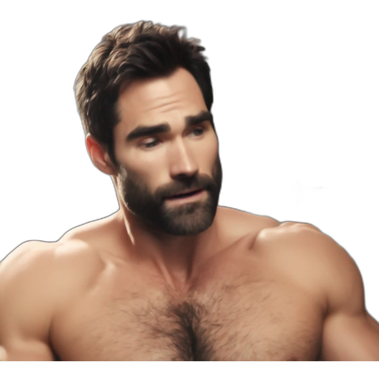Hot bearded shirtless muscled hairy dad, nakd, tyler hoechlin emoji