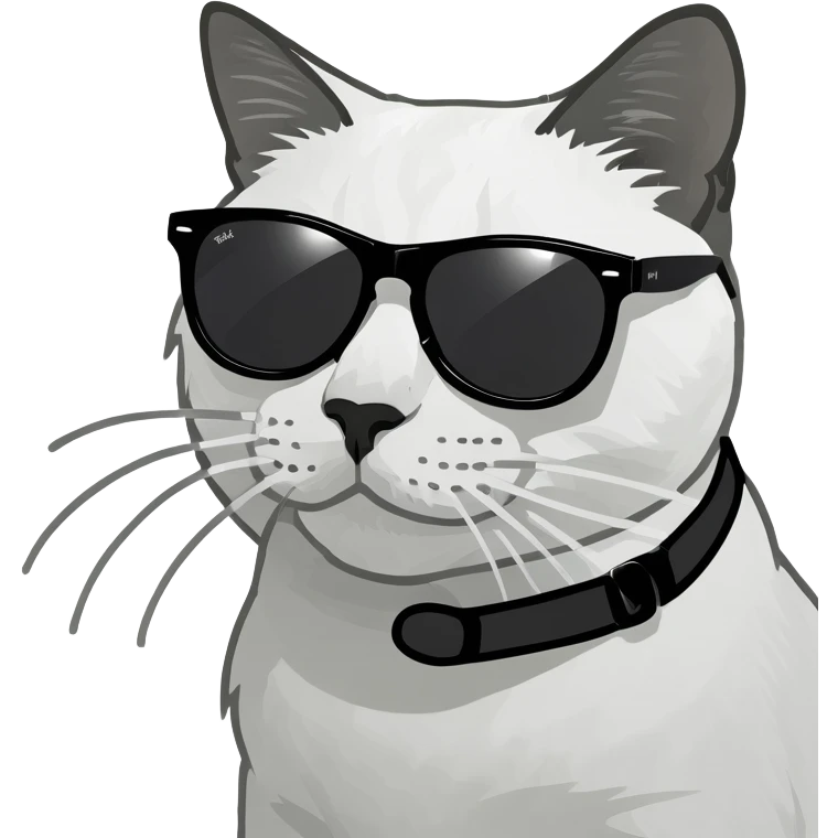 Cat with sunglasses emoji