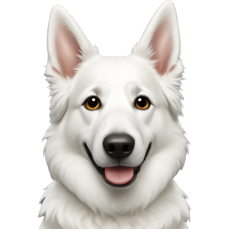 White swiss shepherd emoji