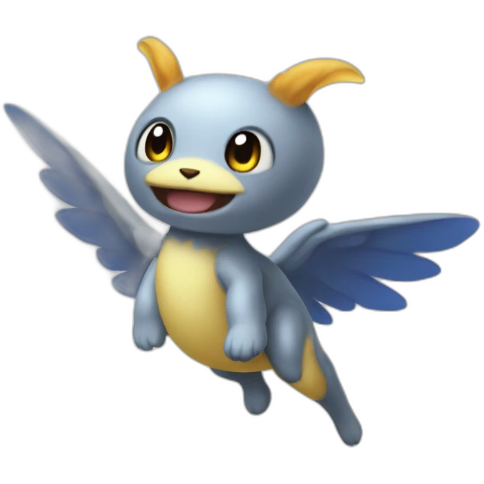 flying baby Digimon creature emoji