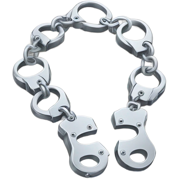 fluffy handcuffs emoji