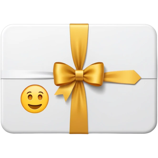 gift card white emoji