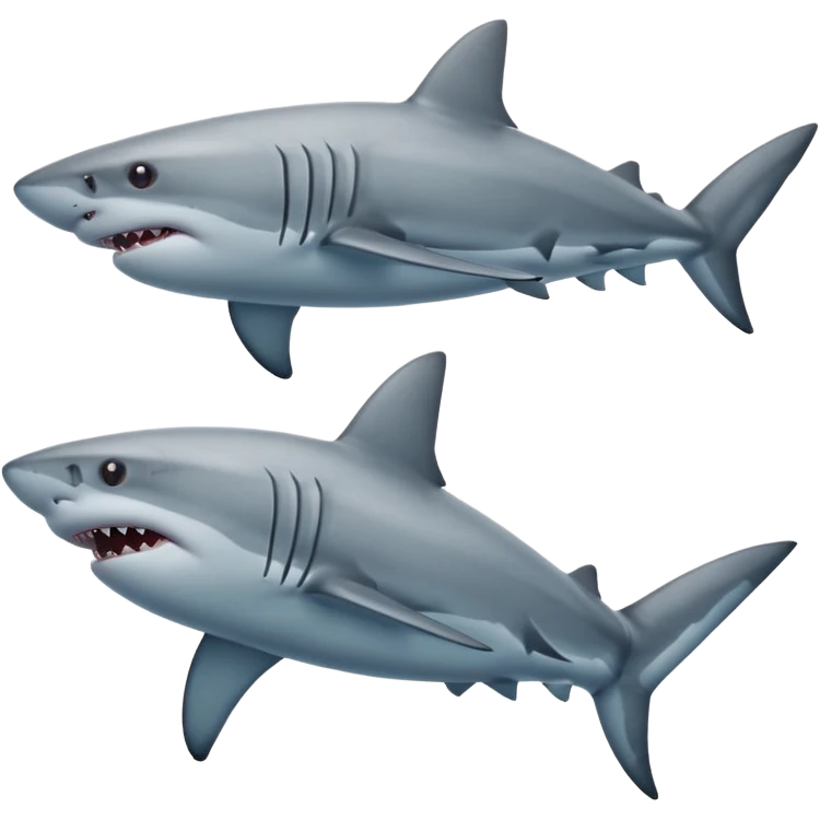 shark with another shark emoji