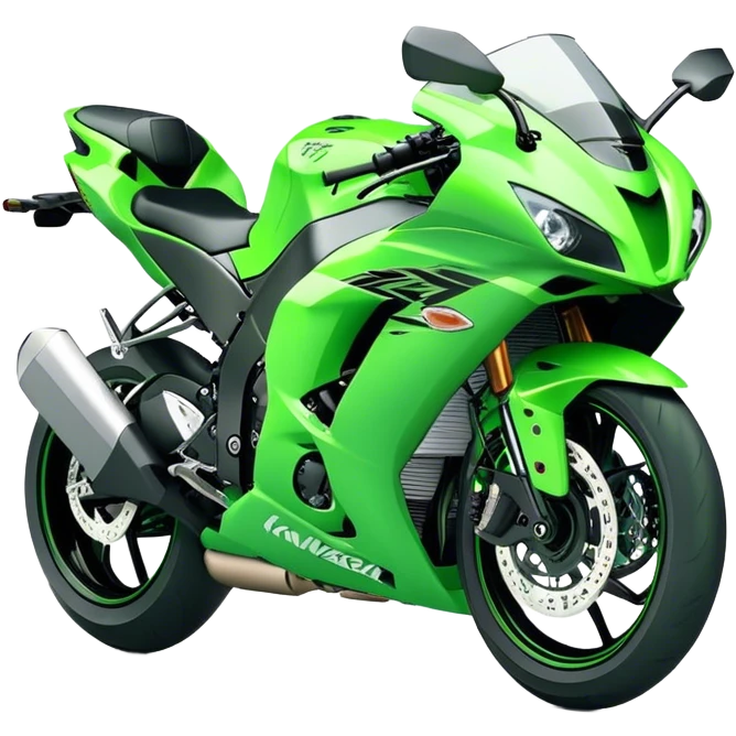 Kawasaki Ninja (Sportbike) - Kawasaki Ninja ZX-10R (Model Year: 2022) (Iconic colour: Green) emoji