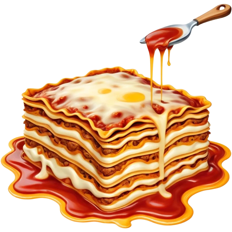 surreal salvadore dali style melting spam meat lasagna landscape emoji