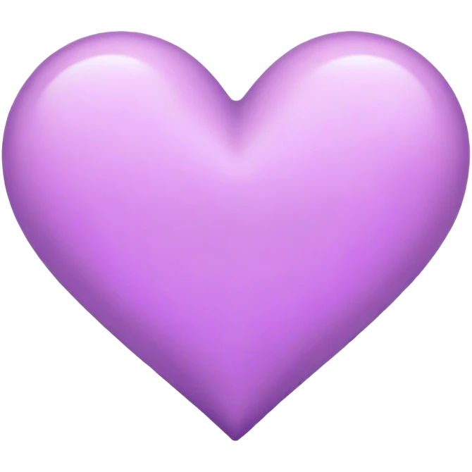 Lilac heart emoji