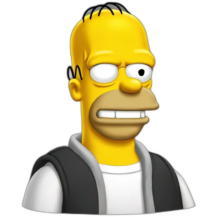 Homer Simpson dark emoji