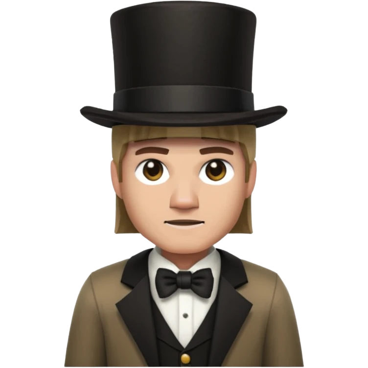 steve form minecraft with a top hat emoji