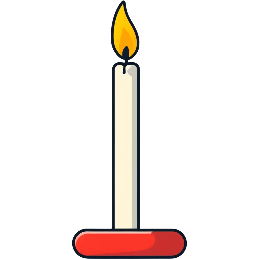 In candela di Natale emoji