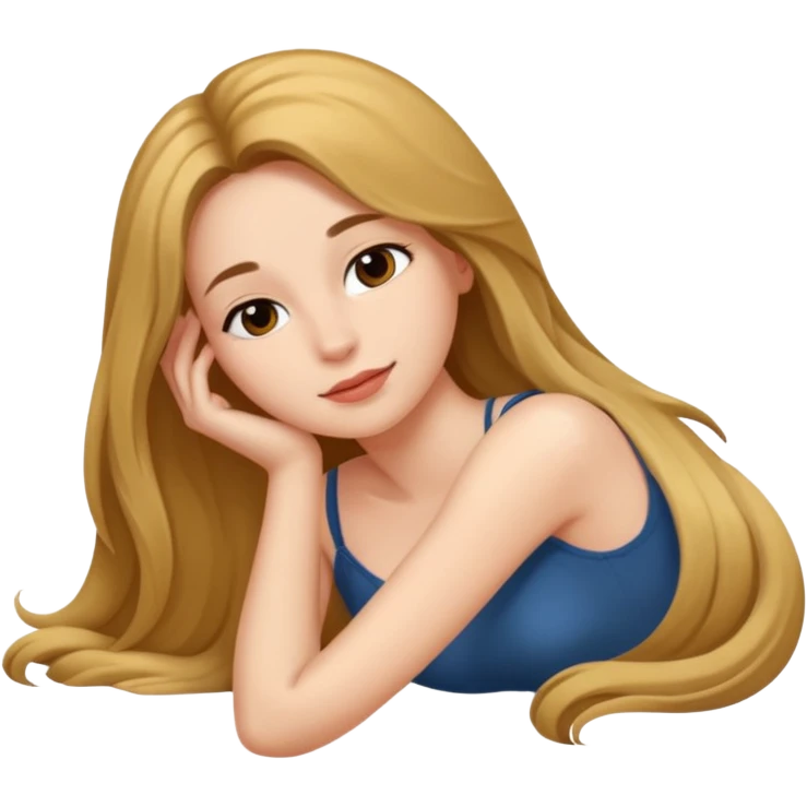woman laying on her side emoji