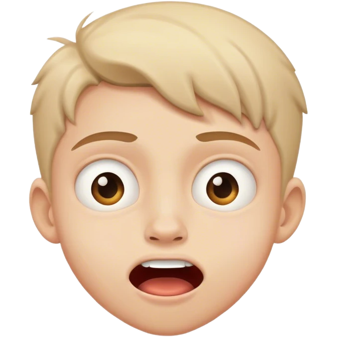 high school kid with crazy expression emoji