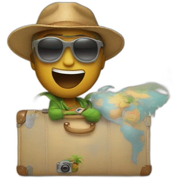 traveling the world emoji