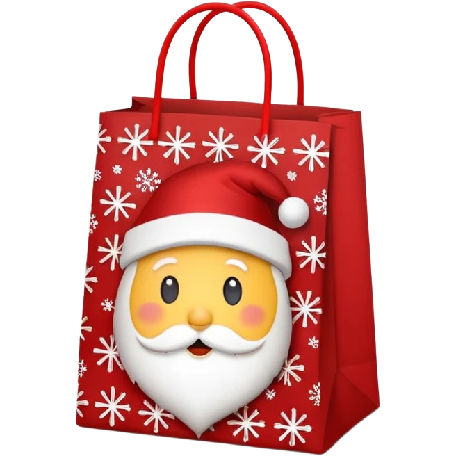 christmas lpaper unch bag emoji