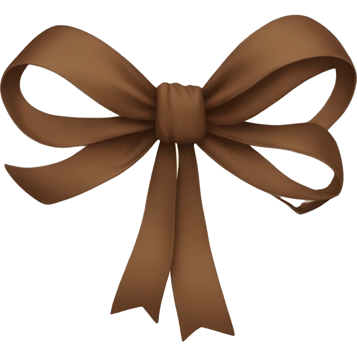 Brown bow emoji