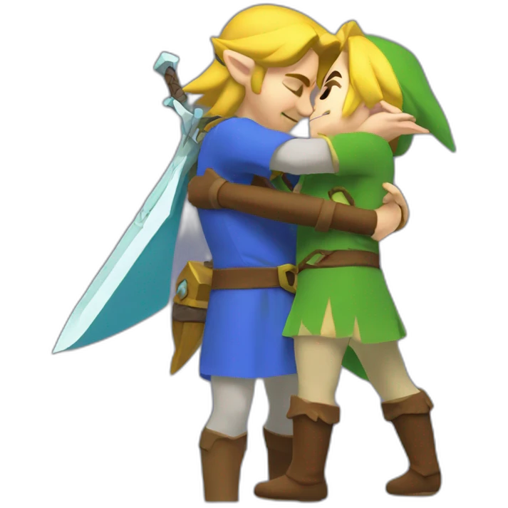 link zelda hugging emoji