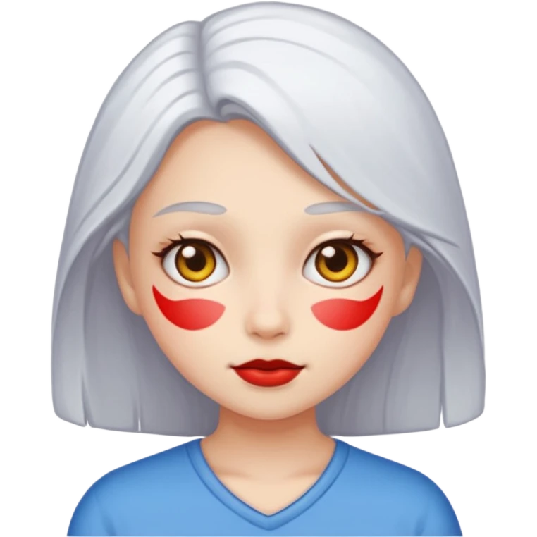 Cewek stiker emoji