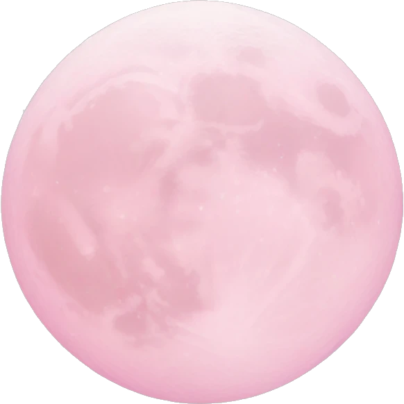 pastel pink moon emoji