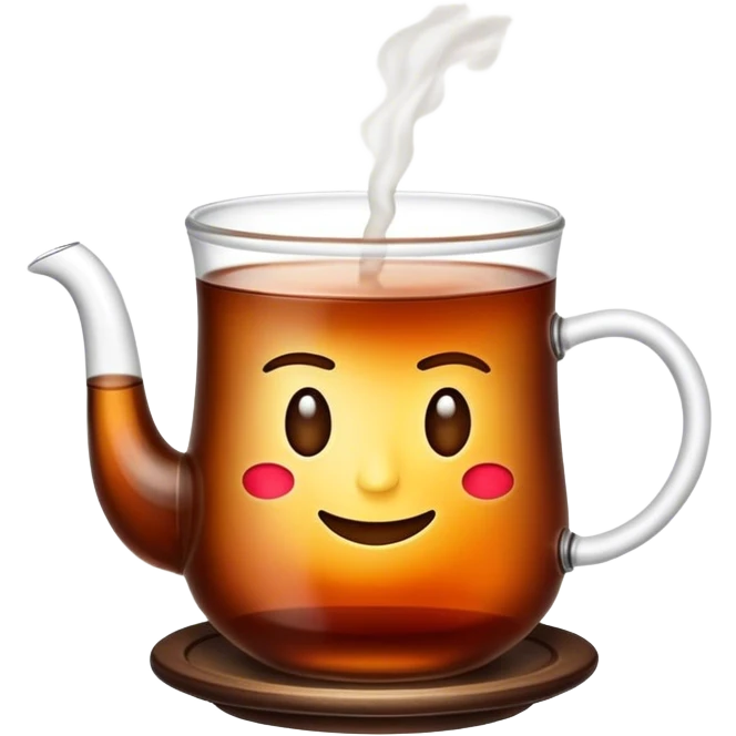 Cinematic Realistic Turkish Tea Pop Culture Emoji, featuring an inviting portrayal of a steaming glass of Turkish tea rendered with rich textures and warm, convivial lighting. emoji