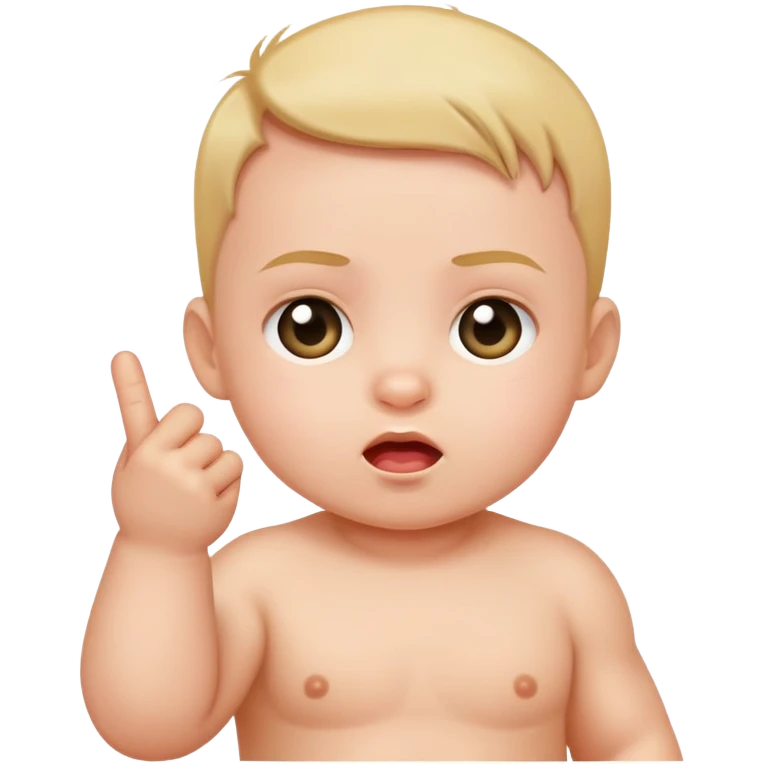 baby middle finger emoji