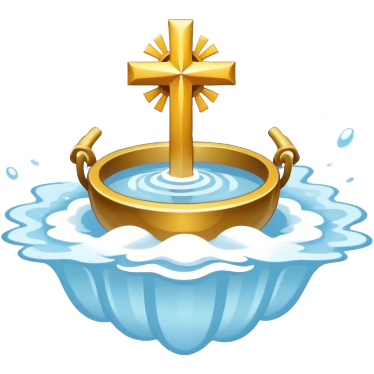 baptized emblem white emoji