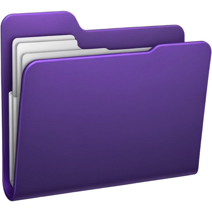 dark purple favorite folder emoji