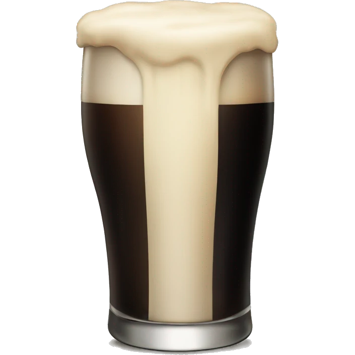 Single pint of Guinness icon emoji