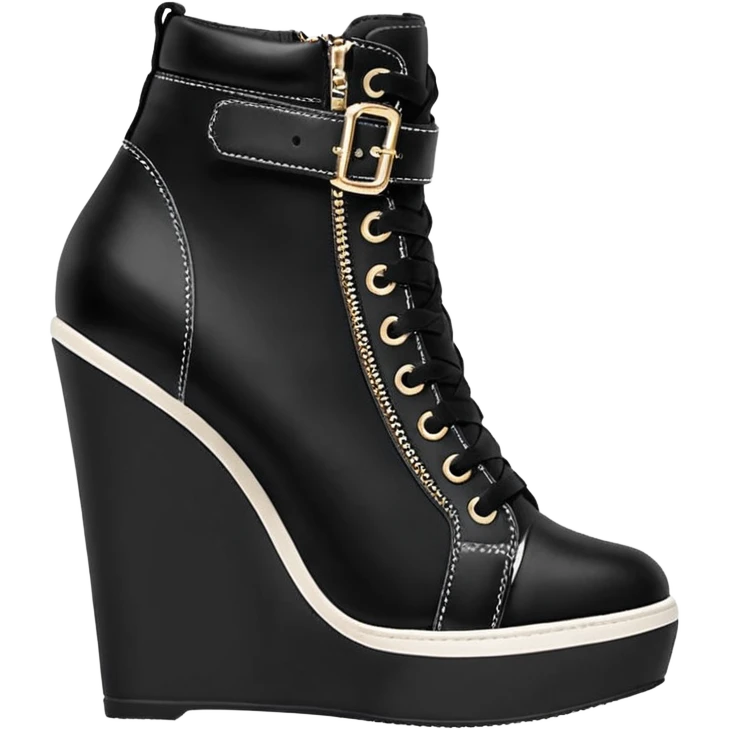 steve madden wedge sneakers strap emoji