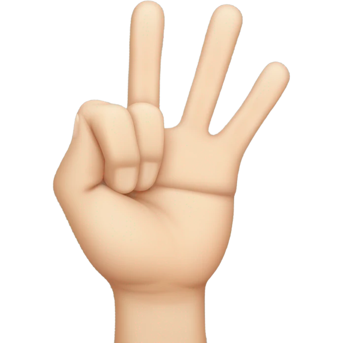 ASL  letter k emoji
