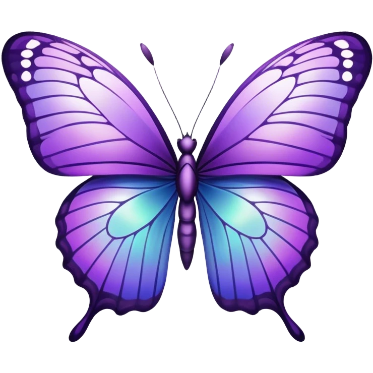 Purple butterfly emoji