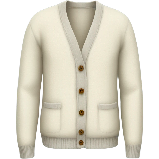 cream cardigan emoji