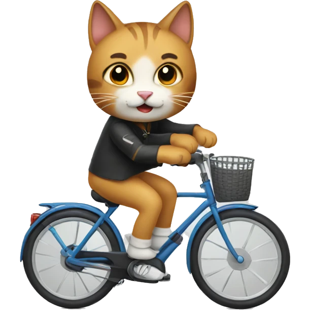 Cat on a bike  emoji