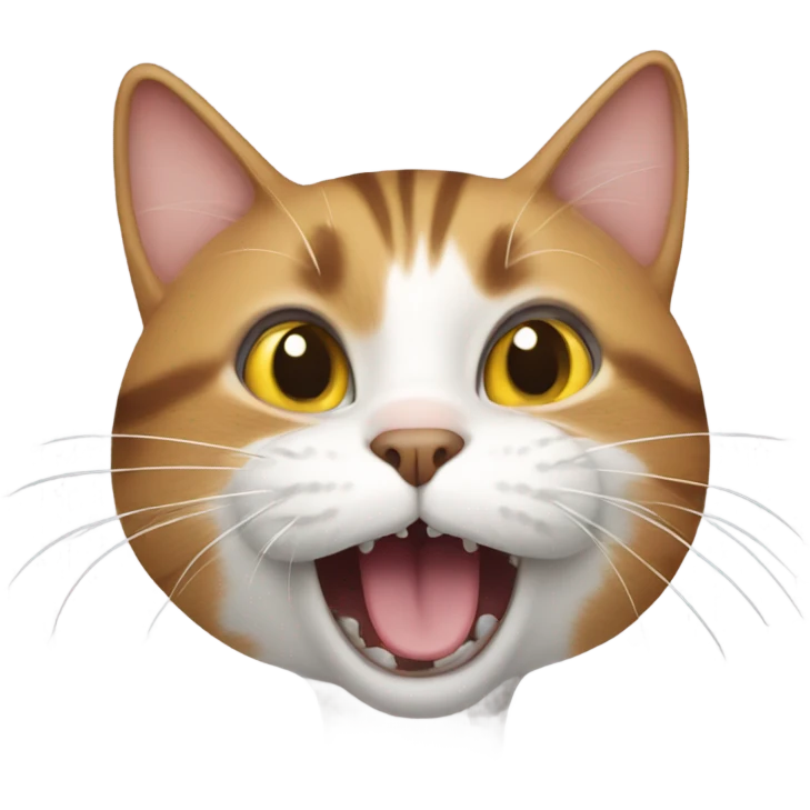 Cat letting out a breath  emoji