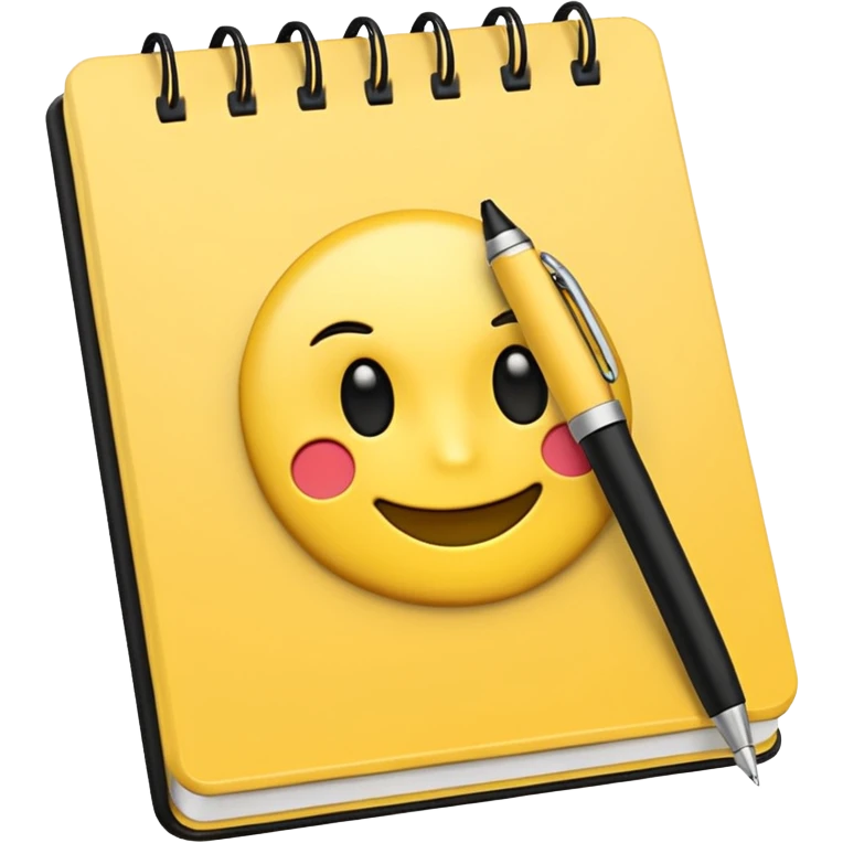 notepad and pen symbolizing investigation, inspired by Agent Sai Srinivas Athreya, emoji style emoji
