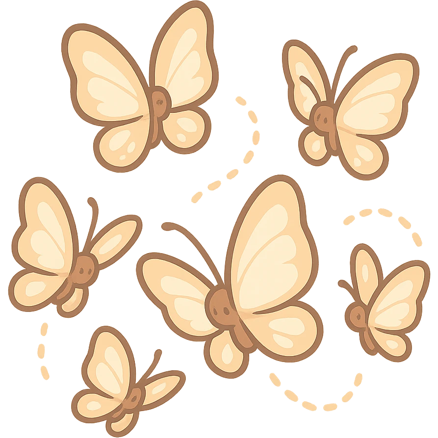 一群飞舞的蝴蝶 emoji