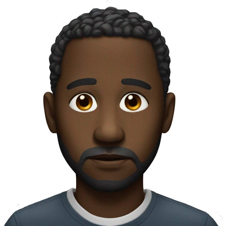 photorealistic sad black man emoji