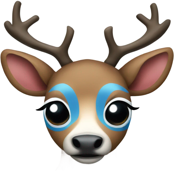 Tony tony chopper blue nose reindeer  emoji
