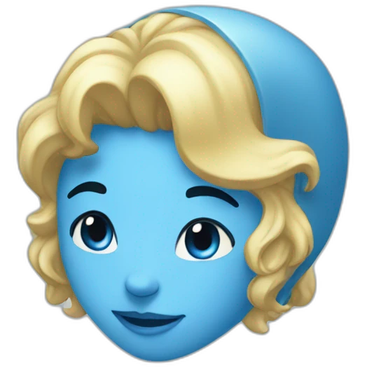 Coeur bleu clair emoji