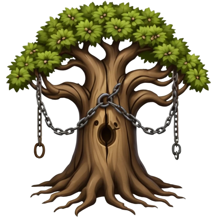 Tree with chains – Bound, suffering




















 emoji